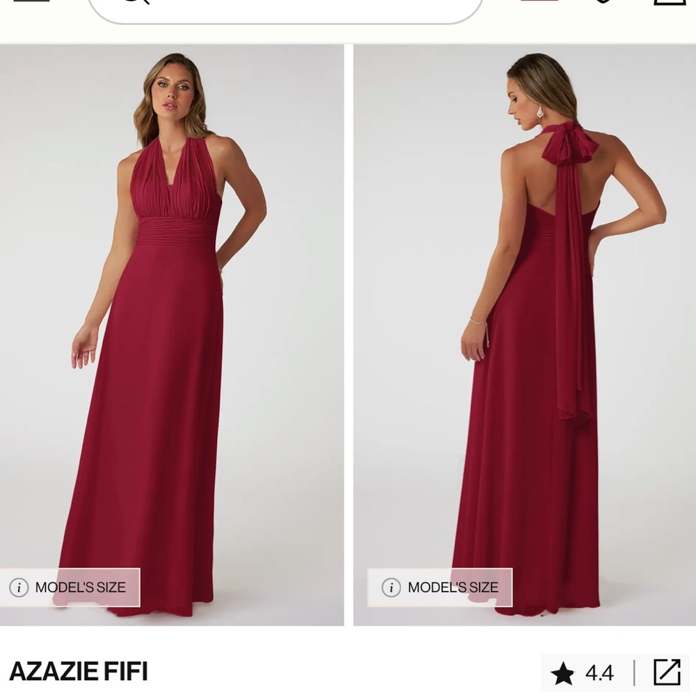 Elegant Versatile Burgundy Bridesmaid or Prom Dress